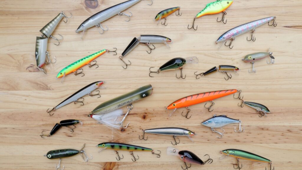 selection of many lures
